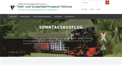 Desktop Screenshot of feldbahn-fortuna.de